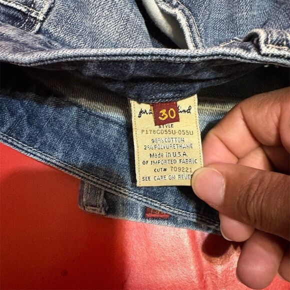 7 For All Mankind Women's‎ Light Wash Denim Capri Jeans Size 30 Blue - Picture 8 of 10